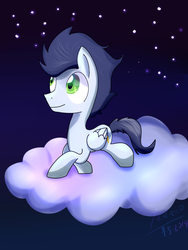 Size: 1024x1365 | Tagged: safe, artist:yaco, soarin', g4, male, old cutie mark, solo