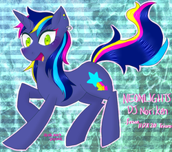 Size: 750x663 | Tagged: safe, artist:divided-s, oc, oc only, oc:luminous neon, solo