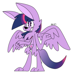 Size: 1024x1041 | Tagged: safe, artist:dizzee-toaster, twilight sparkle, kangaroo, g4, female, solo, species swap, twilight sparkle (alicorn)