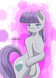 Size: 1300x1800 | Tagged: safe, artist:lordzid, maud pie, earth pony, pony, g4, bipedal, cutie mark, female, solo