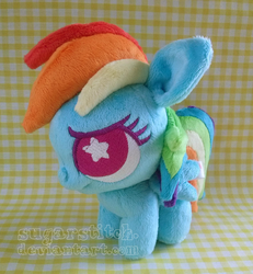 Size: 854x923 | Tagged: safe, artist:sugarstitch, rainbow dash, g4, irl, photo, plushie, solo, wingding eyes