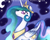 Size: 640x512 | Tagged: safe, artist:ambunny, princess celestia, alicorn, pony, g4, ask-princessluna, female, no pupils, smiling, solo, tumblr