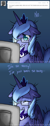 Size: 640x1600 | Tagged: safe, artist:ambunny, princess luna, g4, ask, ask-princessluna, comic, computer, crying, female, s1 luna, solo, tumblr