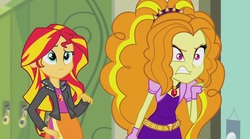 Size: 1268x703 | Tagged: safe, screencap, adagio dazzle, sunset shimmer, equestria girls, g4, my little pony equestria girls: rainbow rocks, female, gem, siren gem