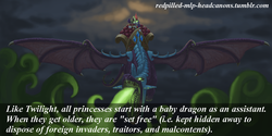 Size: 1280x640 | Tagged: safe, rarity, spike, dragon, pony, unicorn, g4, adult spike, epic, evil, female, fire, fire breath, headcanon, mare, older, ponies riding dragons, redpilled-mlp-headcanons, riding, winged spike, wings