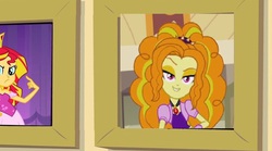 Size: 900x502 | Tagged: safe, adagio dazzle, sunset shimmer, equestria girls, g4, my little pony equestria girls: rainbow rocks, exploitable meme, female, gem, meme, prom queen meme, siren gem