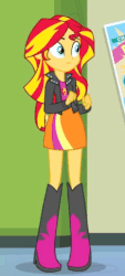 Size: 219x484 | Tagged: safe, screencap, sunset shimmer, equestria girls, g4, my little pony equestria girls: rainbow rocks, animated, cute, female, shimmerbetes