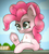 Size: 821x909 | Tagged: safe, artist:allyster-black, pinkie pie, g4, cute, hooves, hug, smiling, underhoof, waving