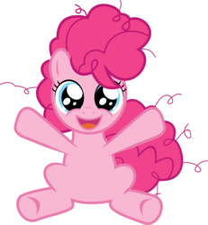 Size: 3331x3606 | Tagged: safe, artist:loboguerrero, pinkie pie, g4, cute, diapinkes, female, filly, filly pinkie pie, high res, snuggling, younger