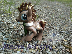 Size: 800x600 | Tagged: safe, artist:ghostlymuse, doctor whooves, time turner, g4, craft, necktie, sculpture