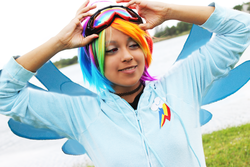 Size: 4272x2848 | Tagged: safe, artist:awesome-vivi, rainbow dash, human, g4, cosplay, irl, irl human, photo