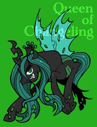 Size: 1118x1456 | Tagged: safe, artist:tsuki0, queen chrysalis, changeling, changeling queen, g4, female, pixiv, solo