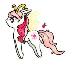 Size: 710x614 | Tagged: safe, artist:crancookie, fluffaluff, breezie, g3, female, simple background, solo, transparent background