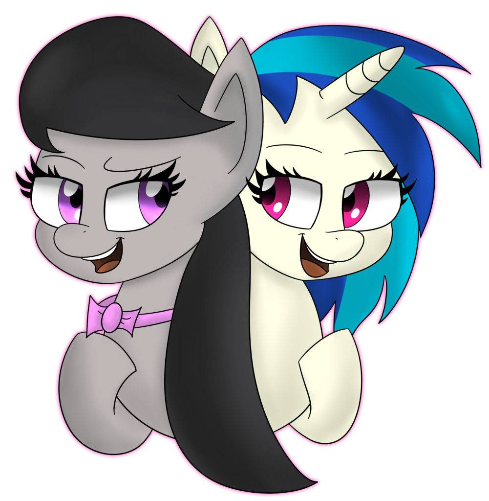 716490 Safe Artistnuke928 Dj Pon 3 Octavia Melody Vinyl Scratch Duet Derpibooru