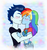 Size: 880x934 | Tagged: safe, artist:purfectprincessgirl, rainbow dash, soarin', human, equestria girls, g4, blushing, duo, female, humanized, kiss on the lips, kissing, male, ship:soarindash, shipping, straight