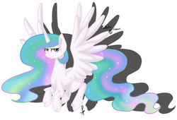 Size: 3501x2378 | Tagged: safe, artist:gluxar, princess celestia, g4, female, high res, solo