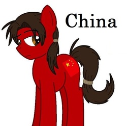 Size: 657x650 | Tagged: safe, artist:happydays64, pony, china, hetalia, nation ponies, ponified, solo