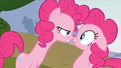 Size: 958x537 | Tagged: safe, screencap, pinkie pie, g4, duality, lidded eyes