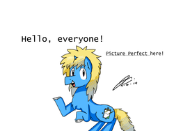 Size: 1280x960 | Tagged: safe, artist:ask-picture-perfect, oc, oc only, oc:picture perfect, pony, unicorn, ask, director, tumblr
