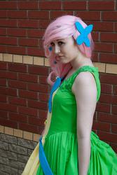 Size: 1366x2048 | Tagged: safe, artist:chocolattemilk, fluttershy, human, g4, cosplay, irl, irl human, photo