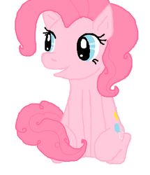 Size: 375x437 | Tagged: safe, artist:curiiosiity, pinkie pie, earth pony, pony, g4, female, sitting, solo