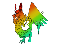 Size: 640x480 | Tagged: safe, artist:curiiosiity, discord, draconequus, g4, male, multicolored, simple background, solo, transparent background