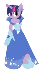 Size: 912x1536 | Tagged: safe, artist:pauline-lynxion, twilight sparkle, anthro, unguligrade anthro, g4, clothes, dress, gala dress, simple background, sonic the hedgehog (series), sonicified, style emulation, transparent background