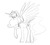 Size: 1032x920 | Tagged: safe, artist:carnifex, twilight sparkle, alicorn, pony, g4, female, grayscale, mare, monochrome, older, solo, twilight sparkle (alicorn)