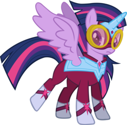 Size: 6012x5931 | Tagged: safe, artist:sugar-loop, twilight sparkle, alicorn, pony, g4, power ponies (episode), absurd resolution, female, mare, masked matter-horn costume, power ponies, simple background, solo, transparent background, twilight sparkle (alicorn)