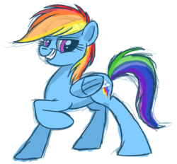 Size: 582x539 | Tagged: safe, artist:brah-j, rainbow dash, g4, female, simple background, smug, smugdash, solo, transparent background, wrong cutie mark