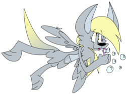 Size: 1024x772 | Tagged: safe, artist:dizzee-toaster, derpy hooves, kangaroo, g4, bubble, female, solo, species swap