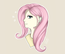 Size: 905x754 | Tagged: safe, artist:felldew, fluttershy, human, g4, female, humanized, pixiv, solo