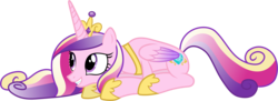 Size: 8900x3250 | Tagged: safe, artist:90sigma, princess cadance, alicorn, pony, equestria games (episode), g4, absurd resolution, bowing, cute, cutedance, female, hoof shoes, mare, prone, simple background, solo, transparent background, vector