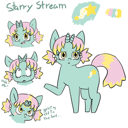 Size: 2100x2100 | Tagged: safe, artist:cherubcharabia, oc, oc only, oc:starry stream, bicorn, high res, horn, solo