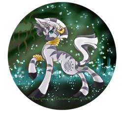 Size: 1088x1000 | Tagged: safe, artist:downpourpony, zecora, zebra, g4, circle, everfree forest, female, pose, solo