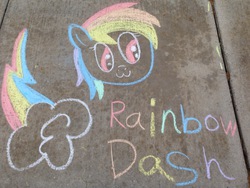 Size: 2048x1536 | Tagged: safe, artist:bloodyokami, rainbow dash, g4, chalk