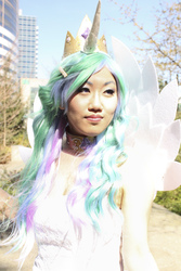 Size: 600x900 | Tagged: safe, artist:okami-chan1023, princess celestia, human, g4, cosplay, irl, irl human, photo