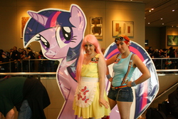 Size: 1728x1152 | Tagged: safe, fluttershy, rainbow dash, twilight sparkle, human, g4, cosplay, irl, irl human, photo