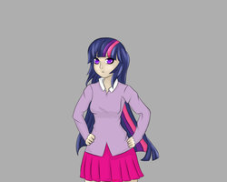 Size: 1280x1023 | Tagged: safe, artist:necro1337, twilight sparkle, human, g4, female, humanized, solo