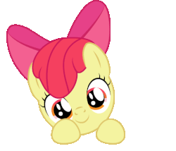 Size: 520x445 | Tagged: safe, artist:creshosk, apple bloom, g4, adorabloom, animated, cute, female, solo, weapons-grade cute