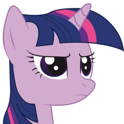 Size: 3000x3000 | Tagged: safe, artist:candy-muffin, twilight sparkle, g4, high res, serious face, simple background, transparent background, vector