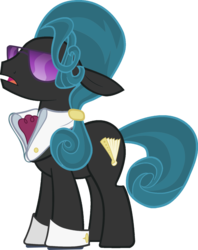 Size: 1024x1293 | Tagged: safe, artist:blah23z, hoity toity, queen chrysalis, g4, female, recolor, simple background, solo, transparent background, vector