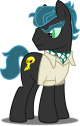 Size: 1024x1598 | Tagged: safe, artist:blah23z, doctor caballeron, queen chrysalis, earth pony, pony, g4, female, male, recolor, simple background, solo, stallion, transparent background, vector