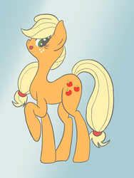 Size: 1000x1333 | Tagged: safe, artist:candy-muffin, applejack, earth pony, pony, g4, female, solo