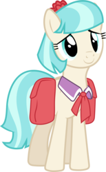 Size: 3910x6360 | Tagged: safe, artist:90sigma, coco pommel, g4, absurd resolution, cocobetes, cute, female, saddle bag, simple background, solo, transparent background, vector