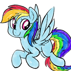 Size: 900x900 | Tagged: safe, artist:pegacornss, rainbow dash, g4, female, solo