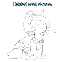 Size: 500x485 | Tagged: safe, artist:ende26, princess luna, g4, cute, eyes closed, female, filly, monochrome, sketch, smiling, solo, tumblr, woona, woona knight