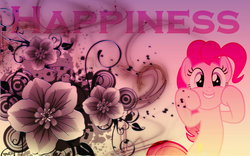 Size: 1680x1050 | Tagged: safe, artist:slb94, pinkie pie, g4, flower, simple background, vector, wallpaper