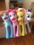 Size: 600x800 | Tagged: safe, fluttershy, pinkie pie, rainbow dash, rarity, cat, g4, box, bronies: the musical, cursed image, faic, i can see forever, irl, jesus christ how horrifying, my god its full of stars, nightmare fuel, only the dead can know peace from this evil, photo, plushie, puppet, the muppets, wat