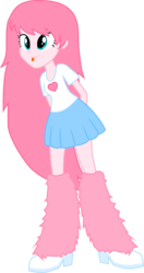 Size: 650x1229 | Tagged: safe, artist:strawberry-pannycake, oc, oc only, oc:fluffle puff, equestria girls, g4, boots, clothes, cute, equestria girls-ified, high heel boots, shirt, shoes, skirt, solo, tongue out